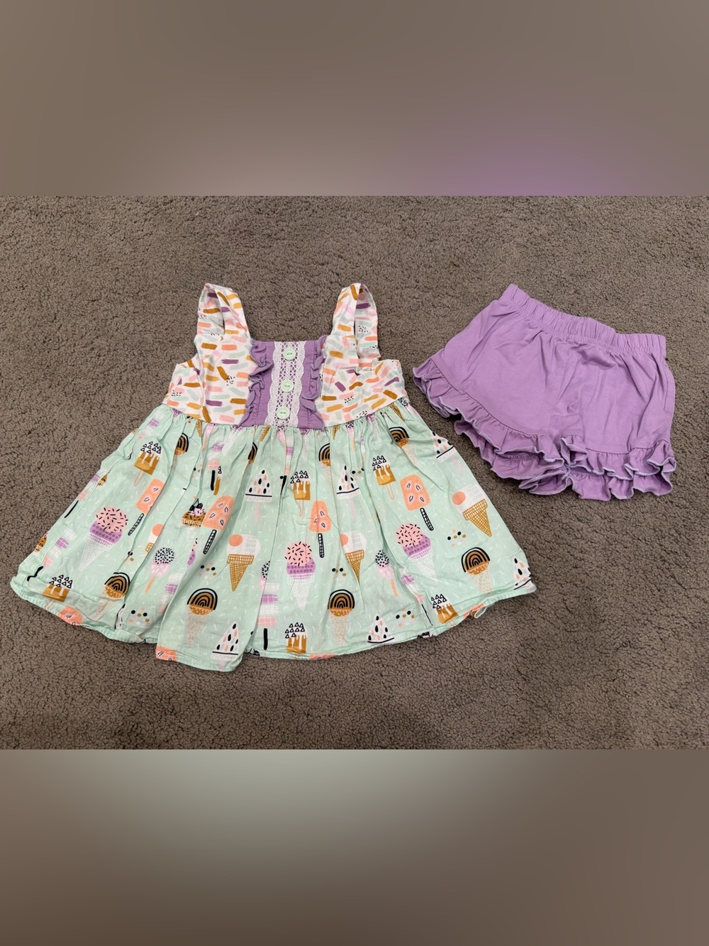 Ice Cream Shorts Set